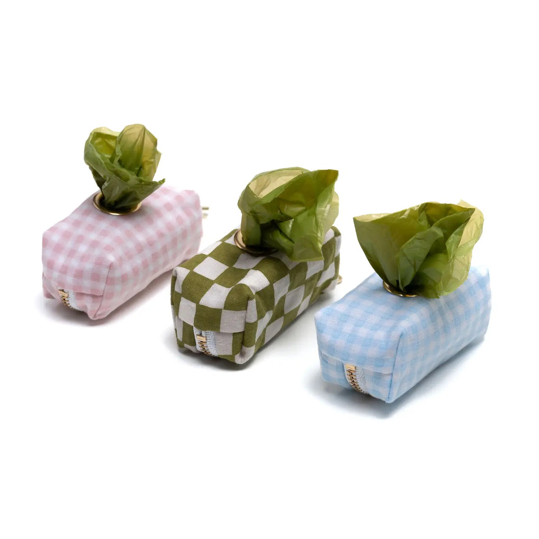 The Paws Baby-Checkmate Pattern Waste Bag Holder