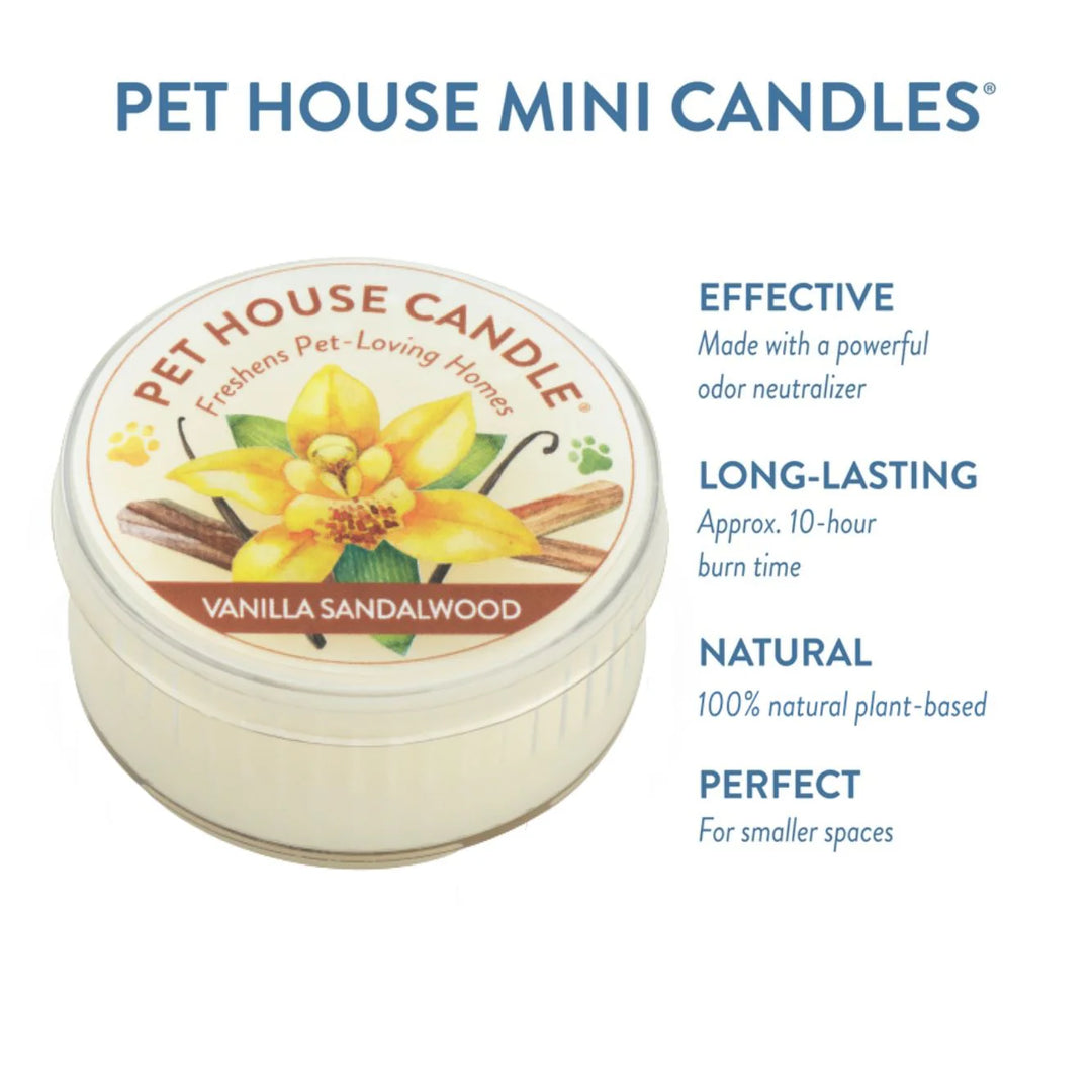 Pet House Vanilla Sandalwood Mini Candle 1.5oz