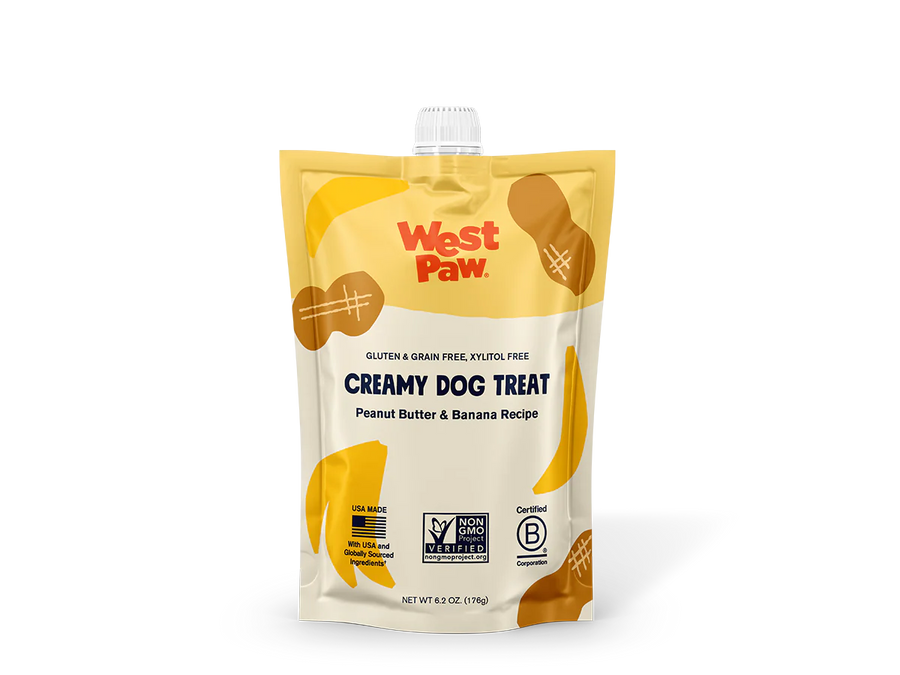 West Paw Creamy Peanut Butter & Banana Pouch