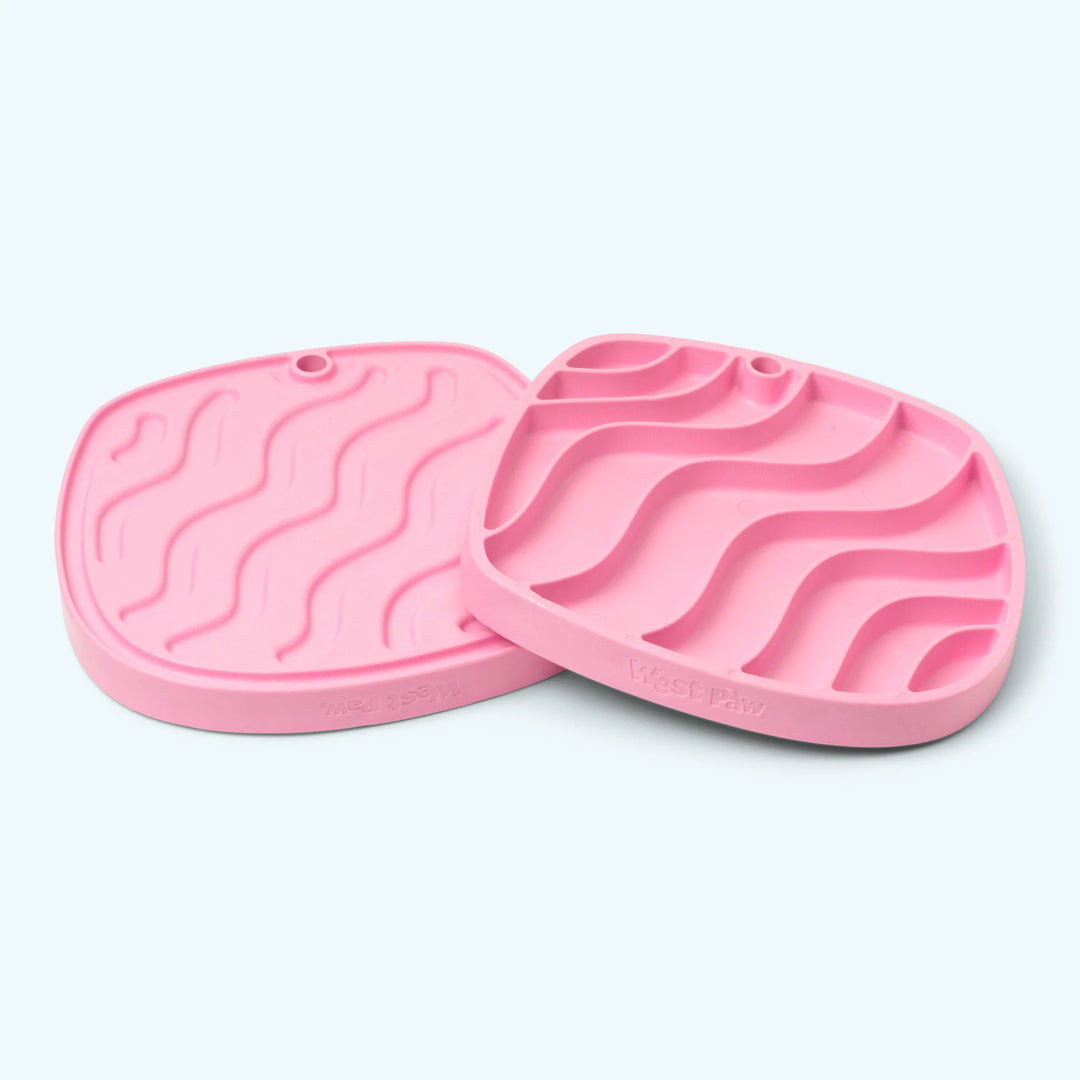 West Paw Seaflex Waves Feast Slow Feeder and Lick Mat