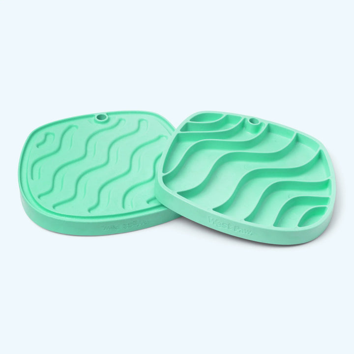 West Paw Seaflex Waves Feast Slow Feeder and Lick Mat
