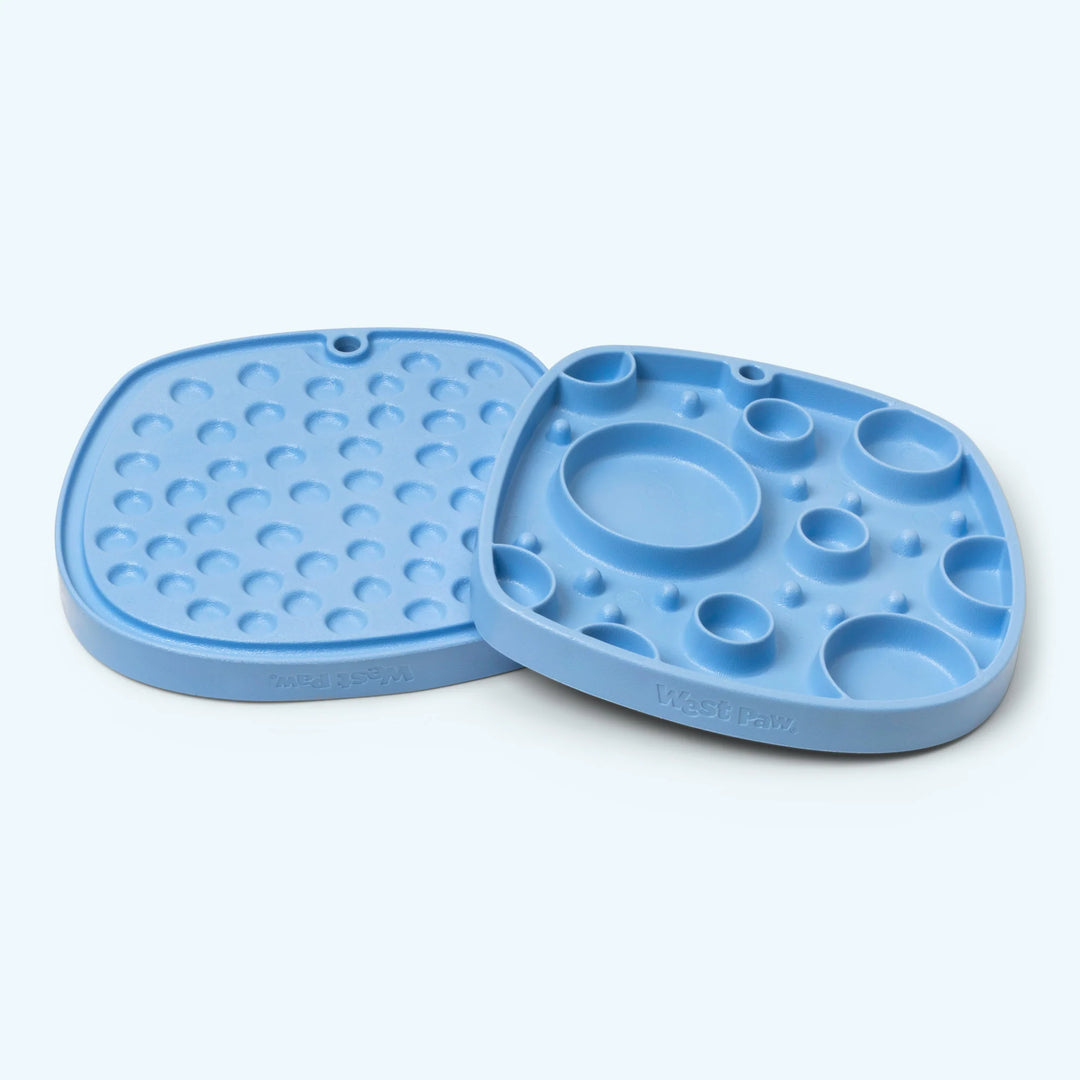 West Paw Seaflex Bubbles Feast Enrichment Slow Feeder and Lick Mat