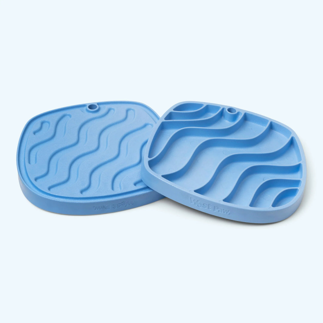 West Paw Seaflex Waves Feast Slow Feeder and Lick Mat