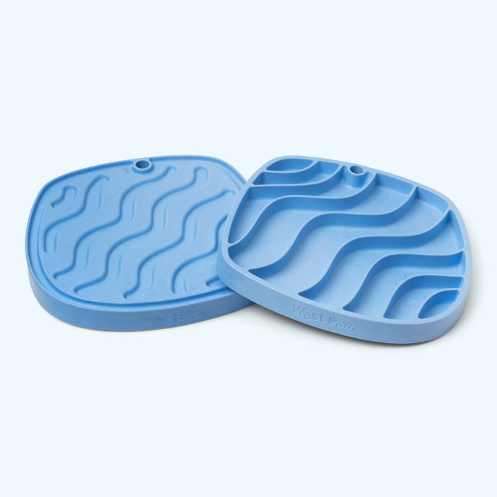 West Paw Seaflex Waves Feast Slow Feeder and Lick Mat