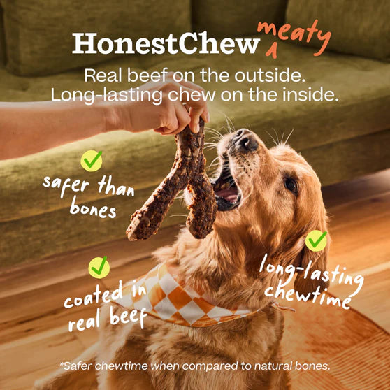 Woof HonestChew Meaty Antler Chew Large