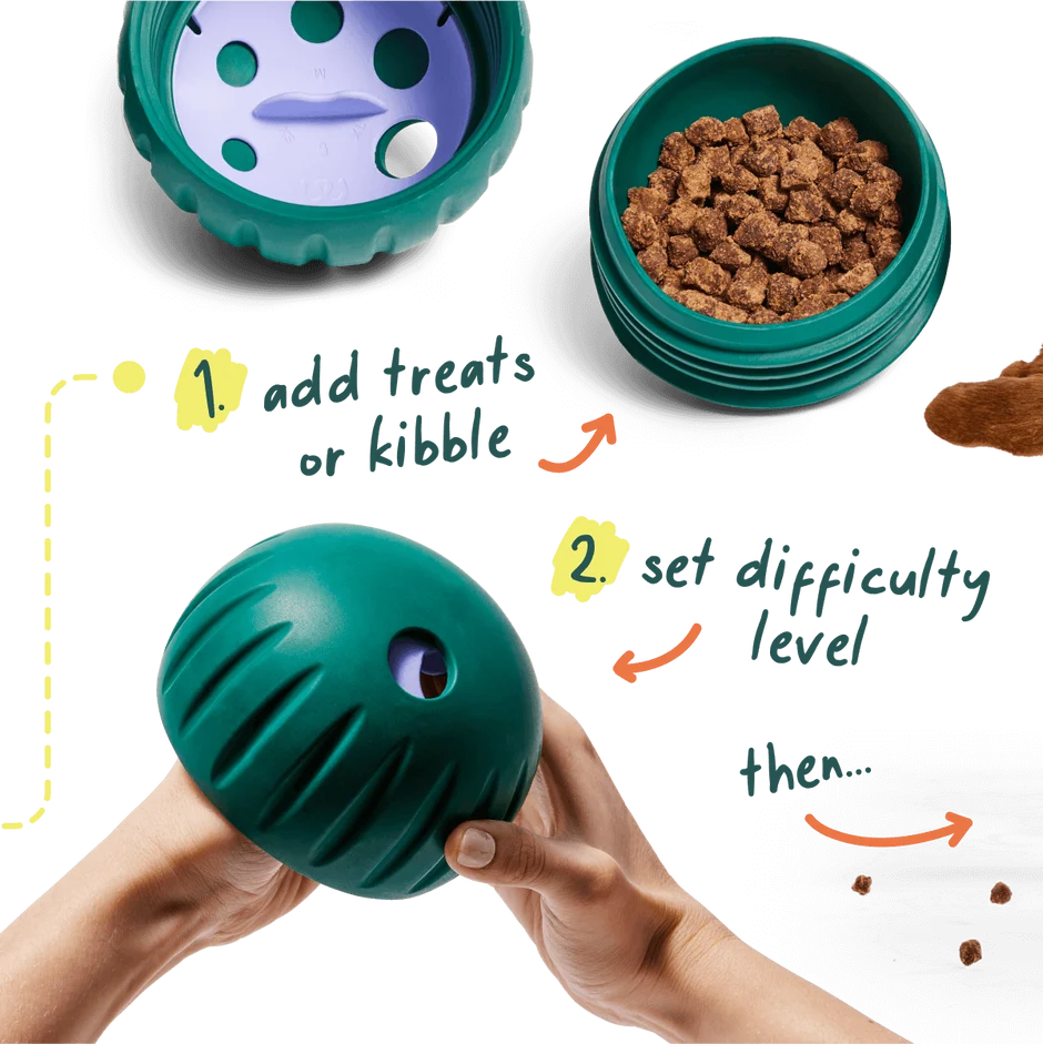 Woof Forager Walkabout Slow Feeder Ball Size Small
