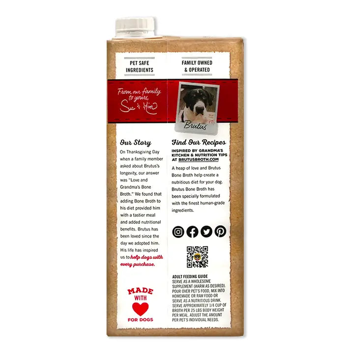 Brutus Bone Broth Pork 32oz