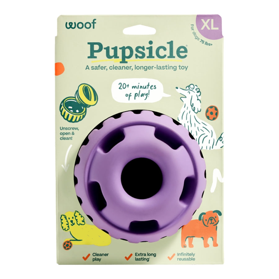 Woof Pupsicle Dog Puzzle Toy Lavender Size Extra Large