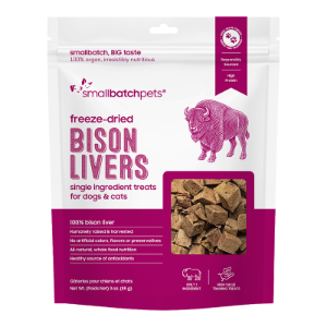 Smallbatch Freeze Dried Bison Liver Treats 3oz