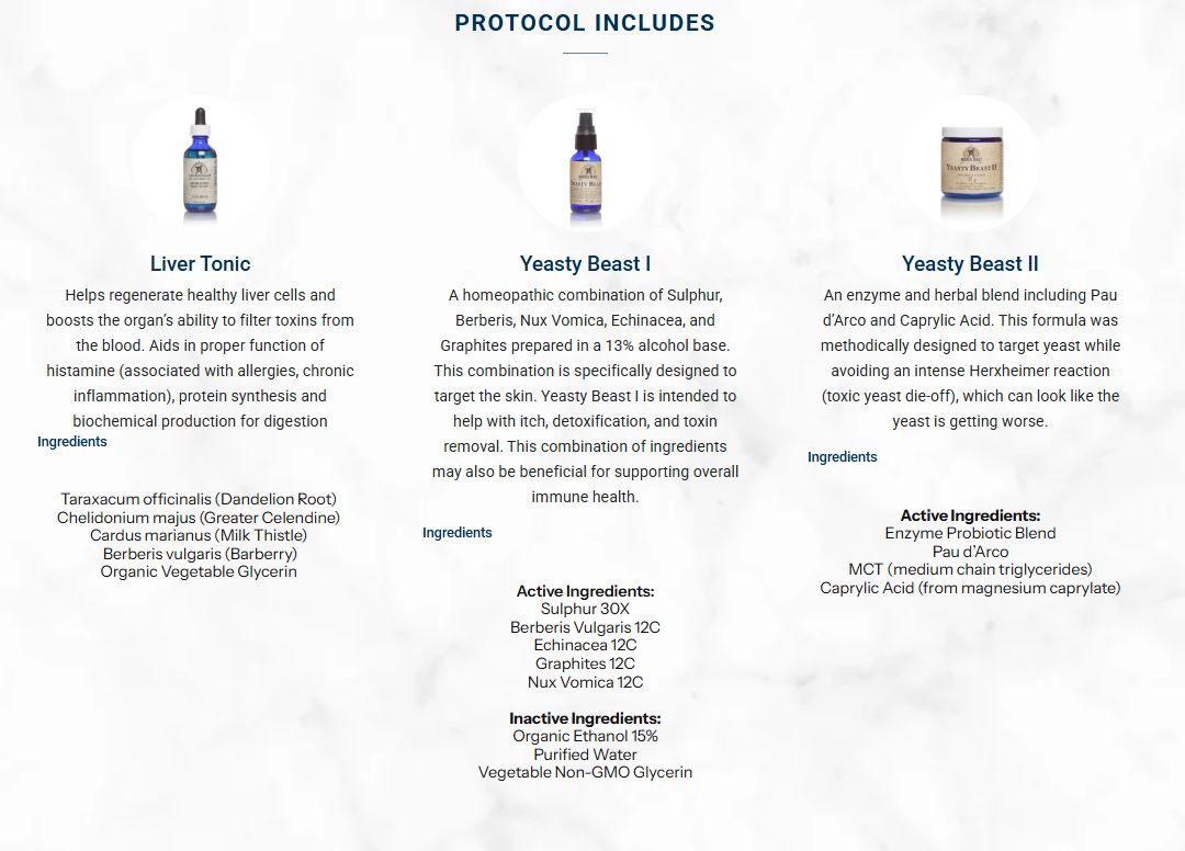 Yeasty Beast Protocol for Dogs - 3 Product Kit (30ml, 69g, 60ml)