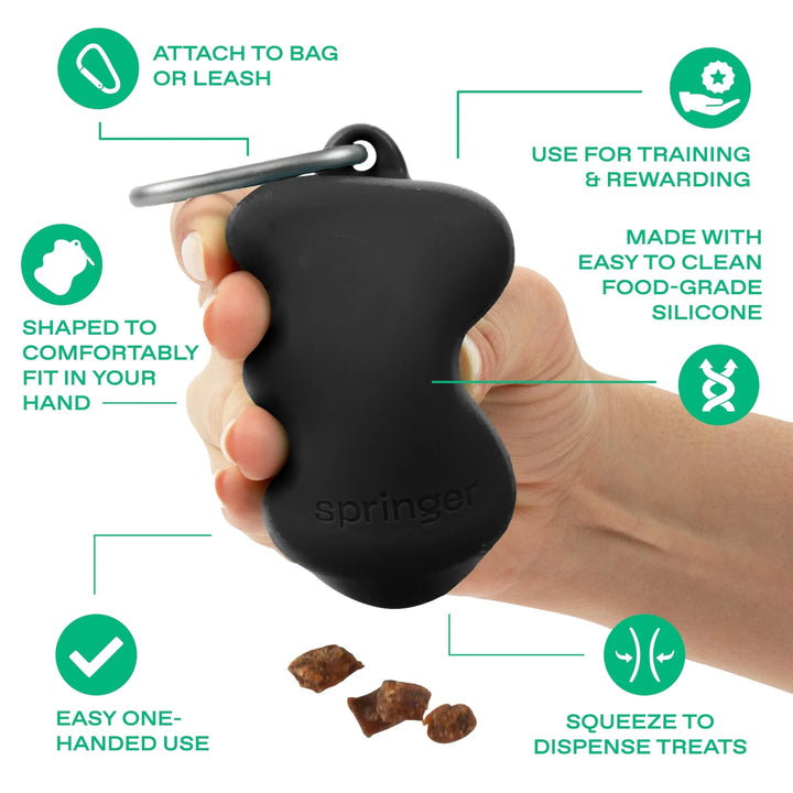 Springland's Silicone Dog Treat Dispenser Black