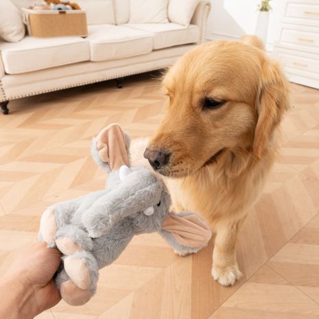 Tall Tails Animated Elephant Plush Dog Toy 8"
