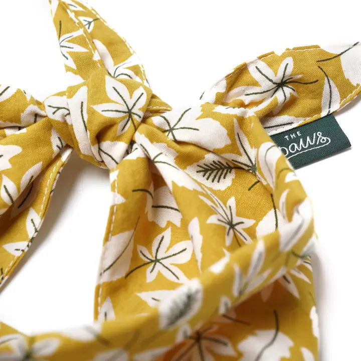 The Paws Golden Fall Leaves Bandana for Dogs and Cats