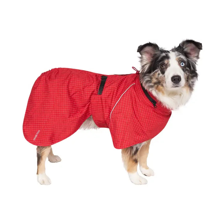 Complete Coverage Raincoat (Red Reflective) For Dogs