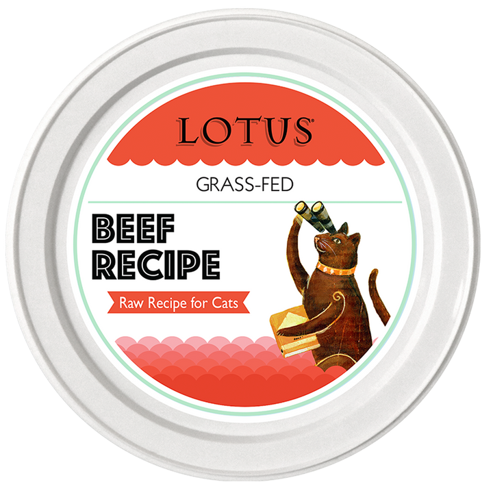 Lotus Cat Frozen Raw Grain Free Beef 3.75oz