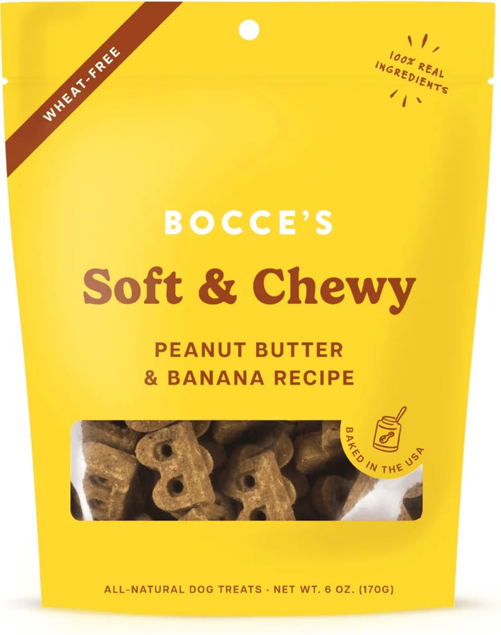 Bocce's PB & Banana Soft & Chewy Dog Treats 6oz