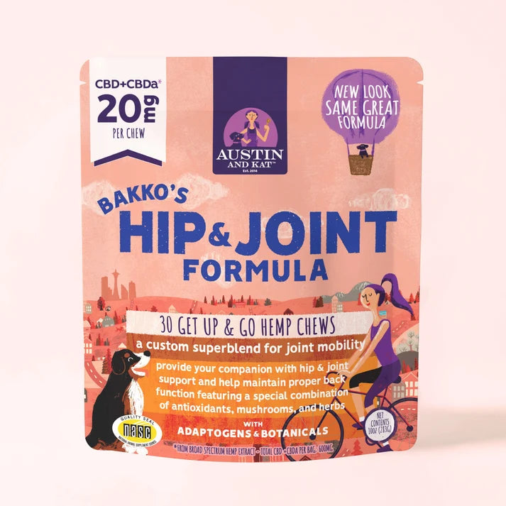 Austin & Kat Hip & Joint Formula Chew 20mg 30pk
