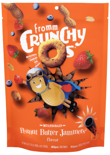 Fromm Crunchy O's Peanut Butter Jammers Dog Treats 6oz