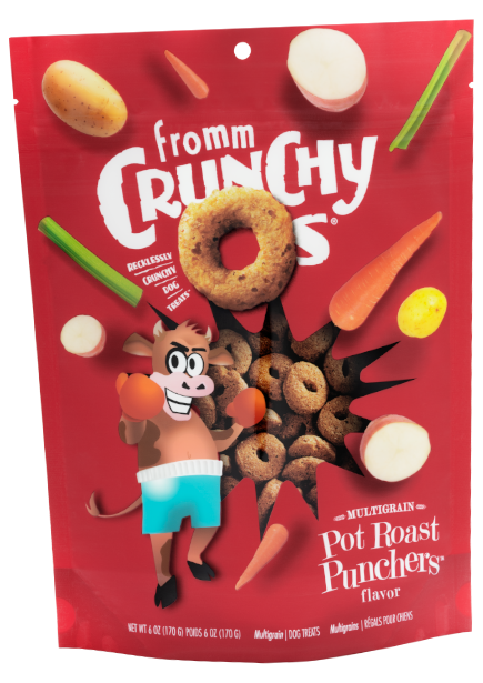 Fromm Crunchy O's Pot Roast Punchers Dog Treats 6oz