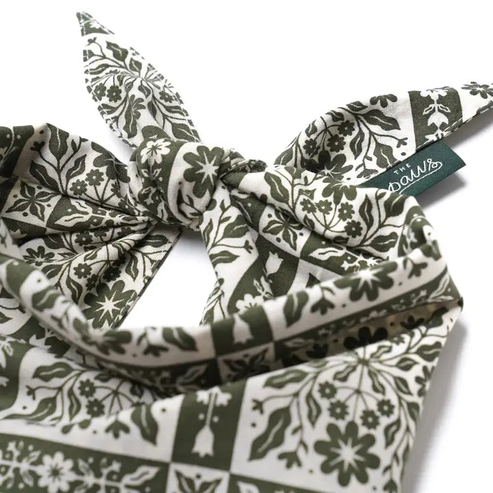 The Paws Fernwood Bandana for Dogs and Cats