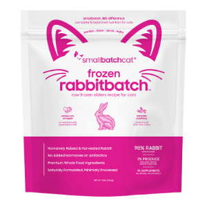 Smallbatch Frozen Rabbit Sliders for Cats 3lb
