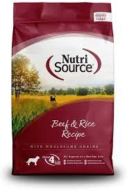 NutriSource Adult Beef and Rice Dry Dog Food 4lb