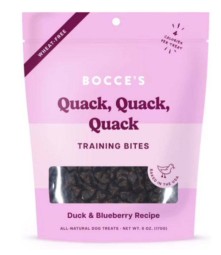 Bocce's Duck & Blueberry Quack Quack Quack Training Bites 6oz