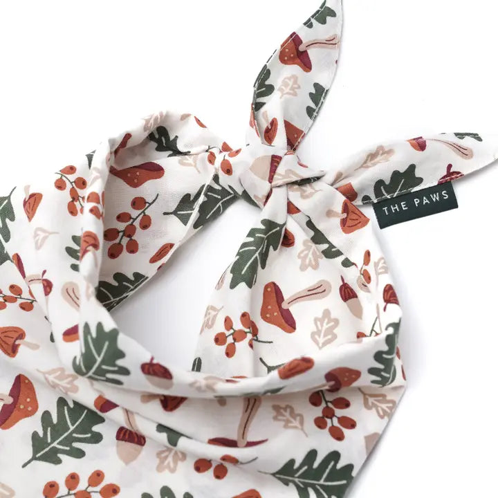 The Paws Woodland Bandana for Dogs and Cats
