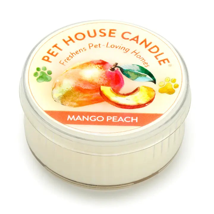 Pet House Mango Peach Mini Candle 1.5 oz