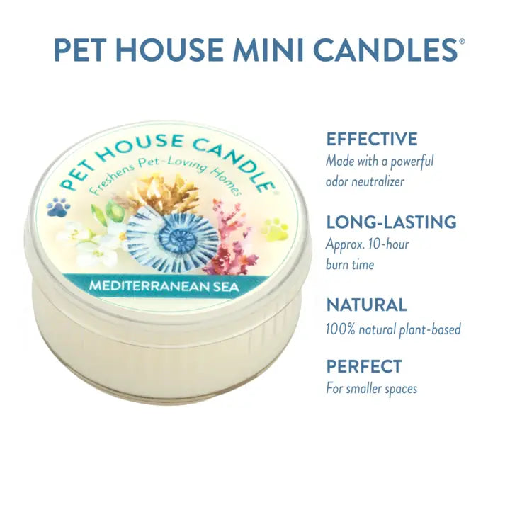 Pet House Mediterranean Sea Mini Candle 1.5 oz