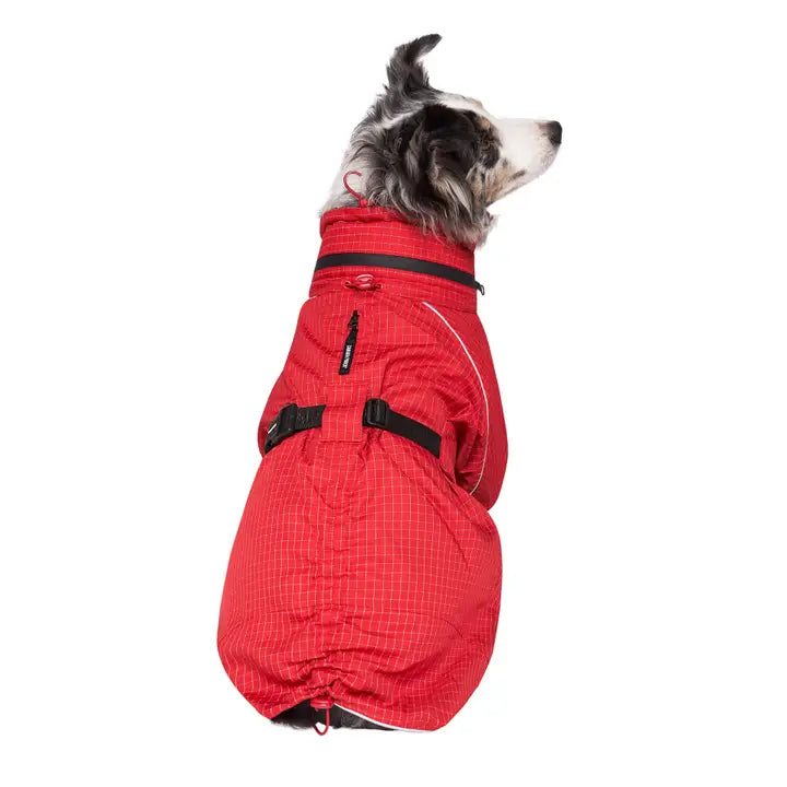 Complete Coverage Raincoat (Red Reflective) For Dogs