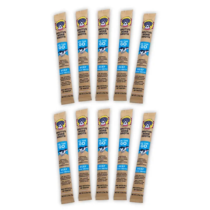 Brutus Broth on the Go Instant Bone Broth Beef Singles 6g