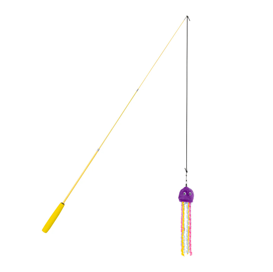 Fabcat Faball Jellyfish Teaser Wand Cat Toy