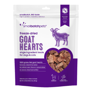 Smallbatch Freeze Dried Goat Heart Treats 3oz