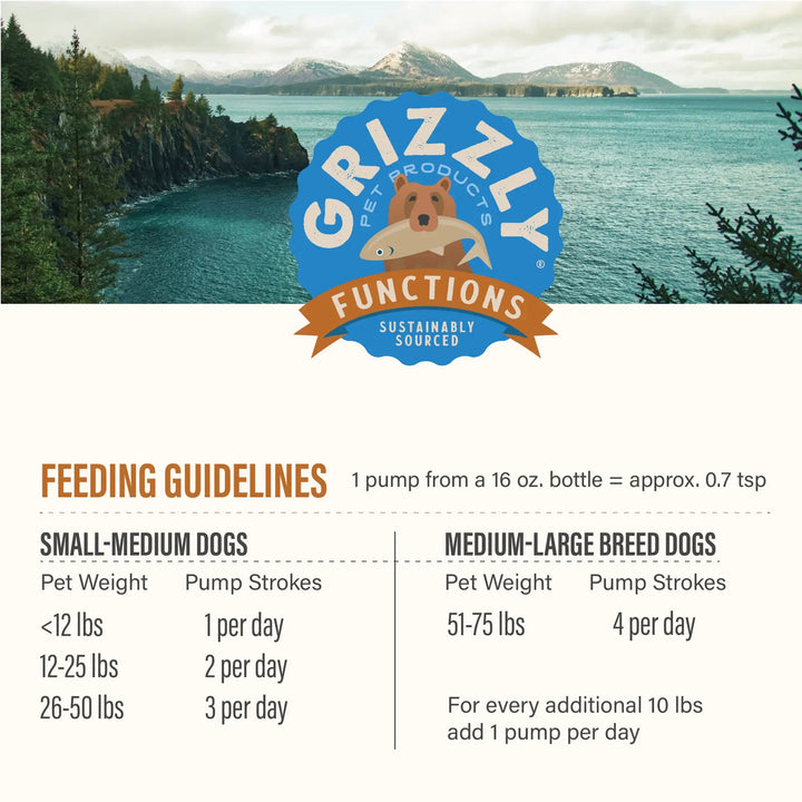 Grizzly Joint Aid Liquid for Dogs 16oz