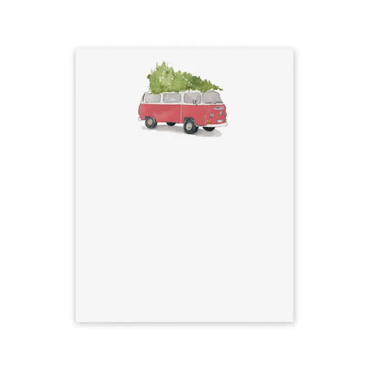 Holiday VW Bus Notepad 4 x 5 inches