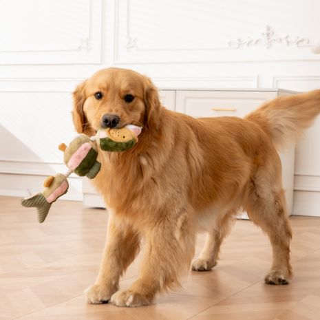 Tall Tails Trout Jointed Shake-Play Dog Toy 14"