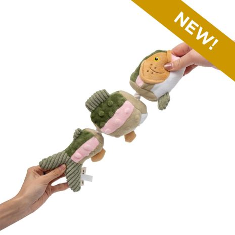 Tall Tails Trout Jointed Shake-Play Dog Toy 14"