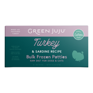 Green Juju Turkey & Sardine Recipe Frozen Sliders 18lb