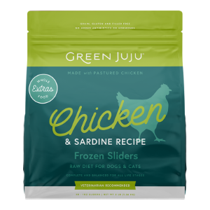 Green Juju Chicken & Sardine Recipe Frozen Sliders 6lb