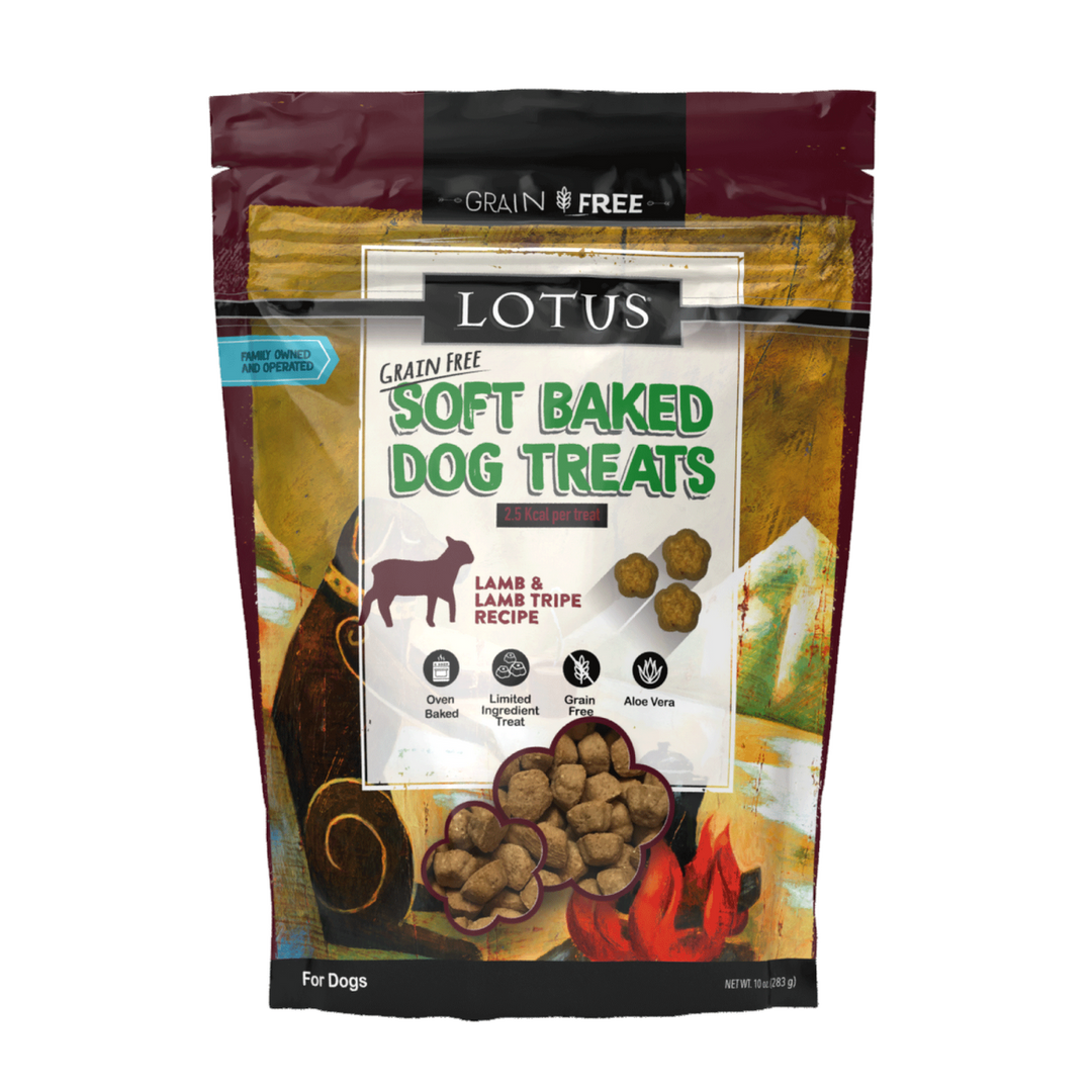 Lotus Soft Baked Grain Free Dog Treats Lamb Recipe 10oz