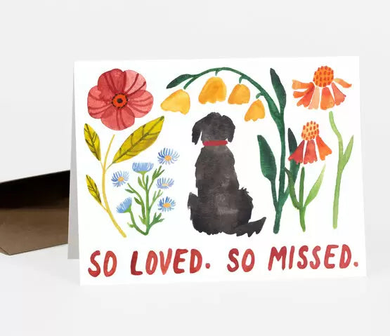Little Truths Studio "So Loved. So Missed." Blank inside Condolence Card