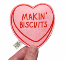 Catnip 'Makin' Biscuits' Valentine Heart Cat Toy Pink