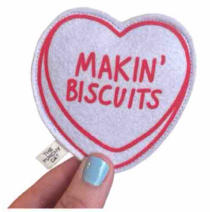 Catnip 'Makin' Biscuits' Valentine Heart Cat Toy Purple