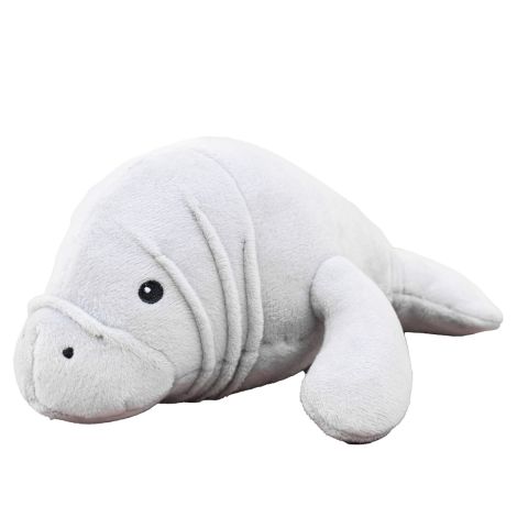 Territory Manatee Squeaker Plush Toy for Dogs 10"