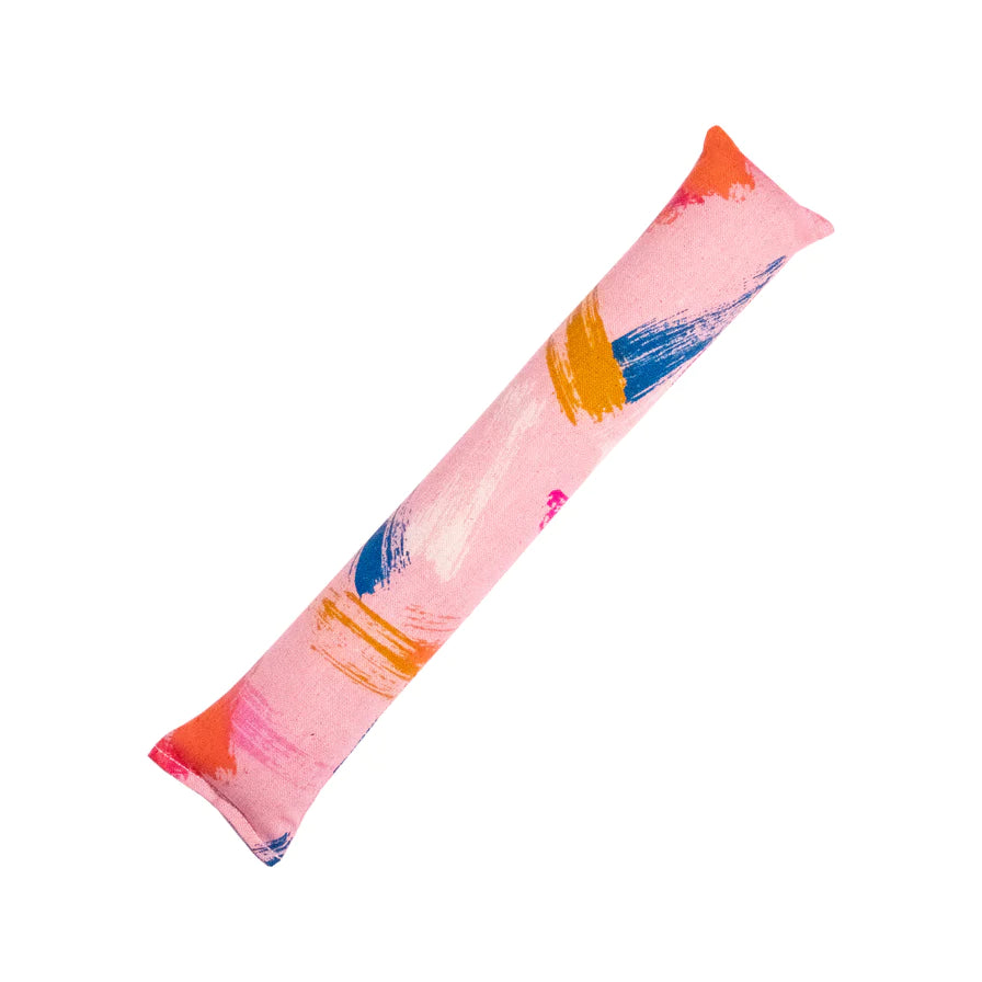 Pink Paint Print Cat Kicker with Premium Organic Catnip Cat Toy