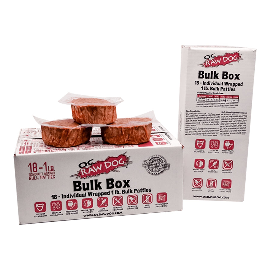 OC Raw Beef Produce 18lb Bulk Box