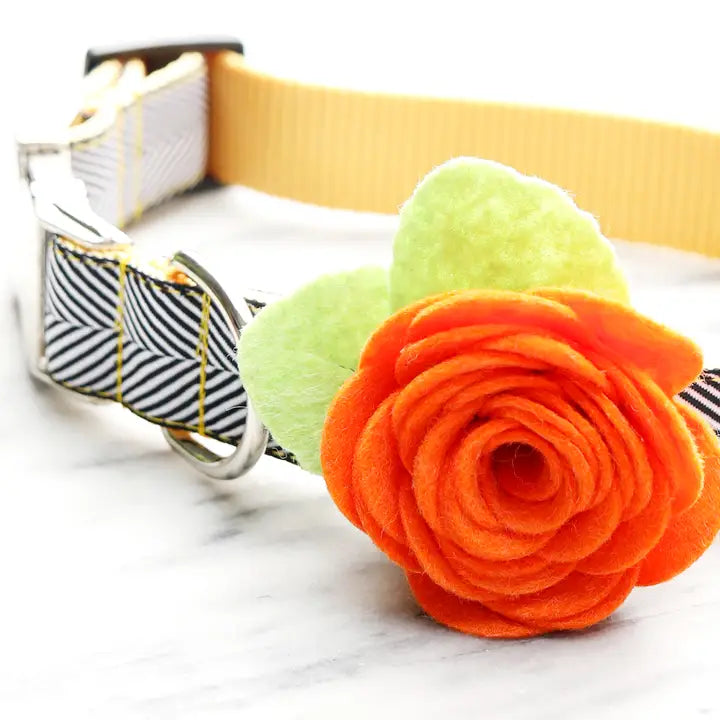 Rose for Collar - Orange