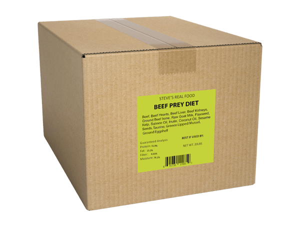 Steve's Real Food for Dogs & Cats Prey Model Frozen Raw Beef Recipe 20lb