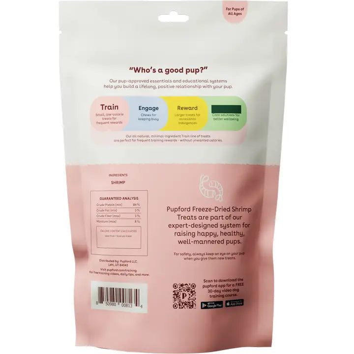 Pupford Freeze Dried Shrimp Training Treats 2oz